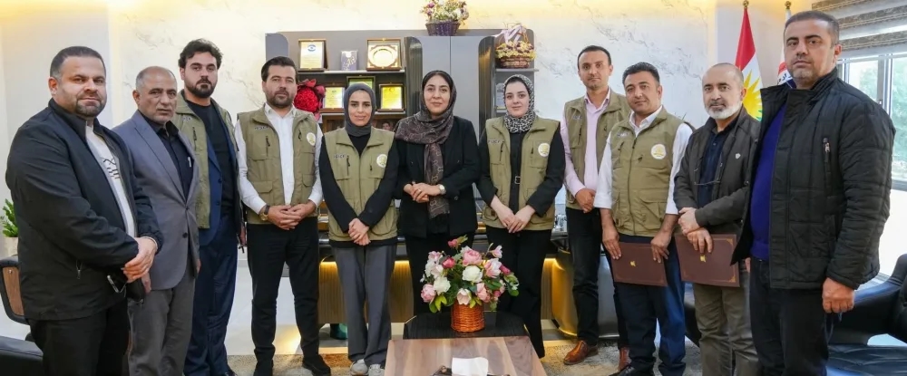 The foundation's team at a partnership meeting